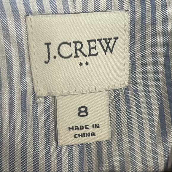 J. Crew Factory Schoolboy Blazer 8 Navy Wool Blend Gold Buttons Office NEW! - Picture 10 of 10